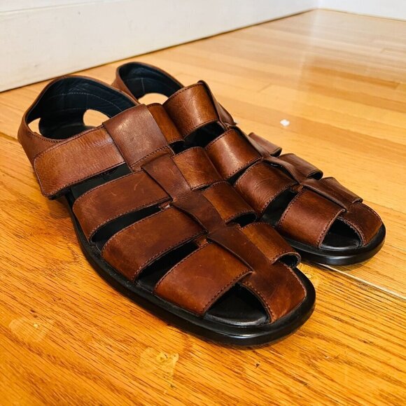 To Boot New York Men’s Adam Derrick Fisher Leather Sandals Made In Italy. Sz 11 main image 16